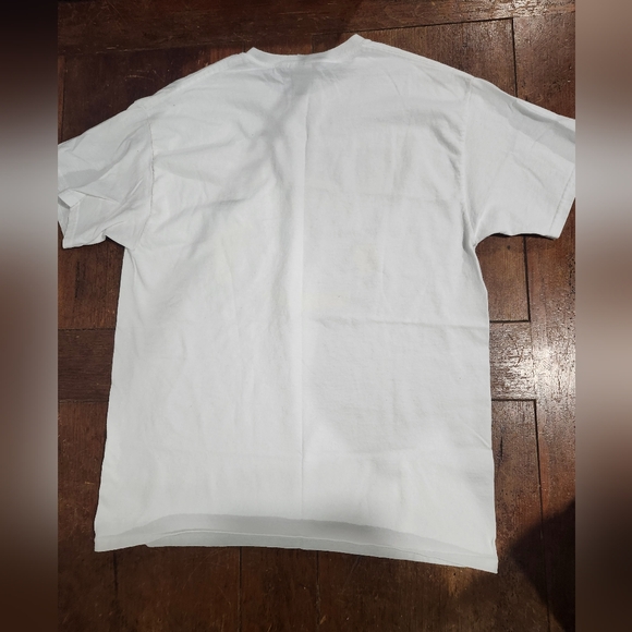 White Graphic Grilled Cheese T-Shirt size Large 100% cotton - Picture 5 of 6